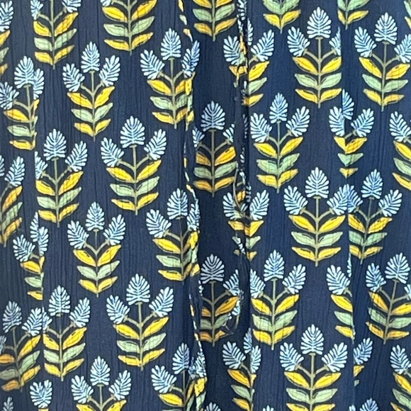 Style & Co Floral Print Gauze Tiered Maxi Dress Blue Size Medium Boho maxi dress - Picture 9 of 14